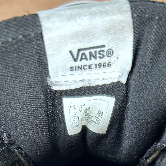 VANS SK8 Hi Shoes Kids Youth 5 Red White Checkered and Black Suede - Picture 12 of 16